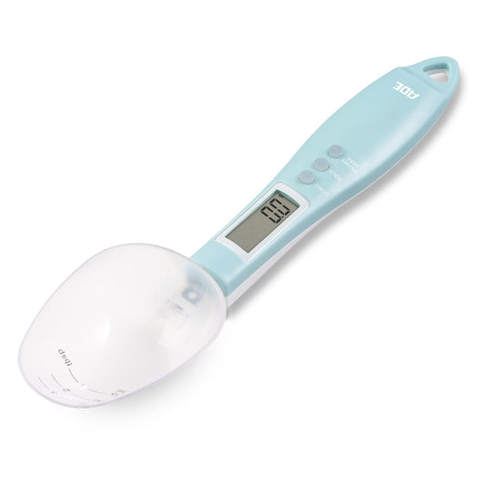 ADE Digital Precision Spoon Scale | Electronic Measuring Spoon Scale for Accurate Weighing and Dosing | 0.01g Accuracy | Also for Liquids | with LCD Display | Blue
