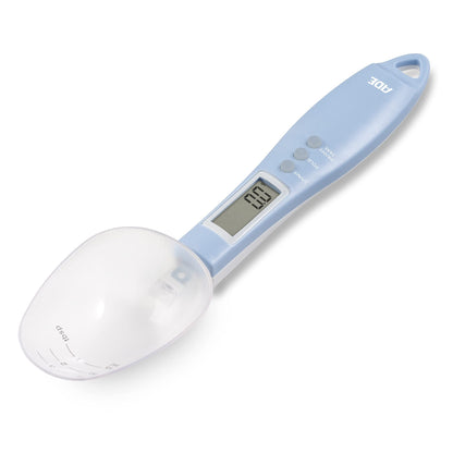 ADE Digital Precision Spoon Scale | Electronic Measuring Spoon Scale for Accurate Weighing and Dosing | 0.01g Accuracy | Also for Liquids | with LCD Display | Blue