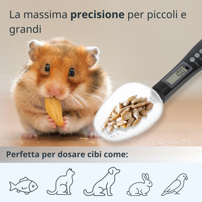 ADE Digital Precision Spoon Scale | Electronic Measuring Spoon Scale for Accurate Weighing and Dosing | 0.01g Accuracy | Also for Liquids | with LCD Display | Blue