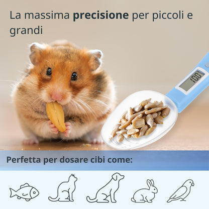 ADE Digital Precision Spoon Scale | Electronic Measuring Spoon Scale for Accurate Weighing and Dosing | 0.01g Accuracy | Also for Liquids | with LCD Display | Blue